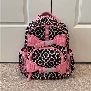 Pottery Barn Kids Mini Brown & Pink Backpack